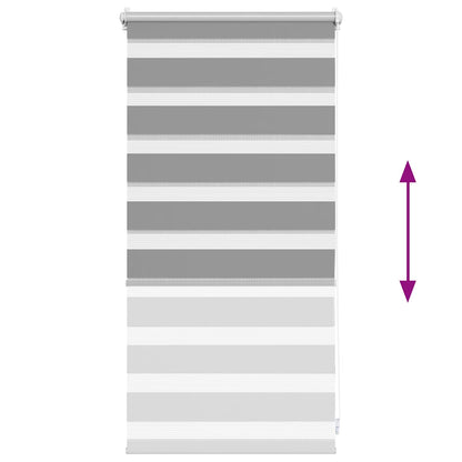 vidaXL Zebra blind 40,9x100 cm Fabric Width 36,7 cm grey
