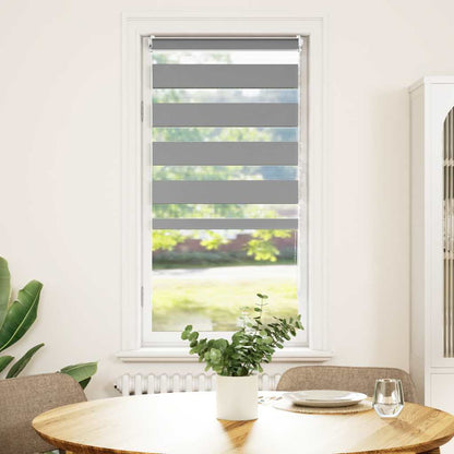 vidaXL Zebra blind 40,9x100 cm Fabric Width 36,7 cm grey