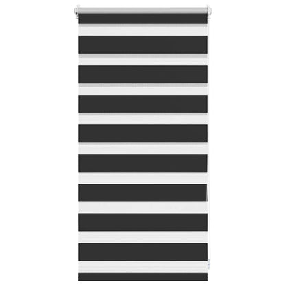 vidaXL Zebra blind 40.9x100 cm Fabric Width 36.7 cm black
