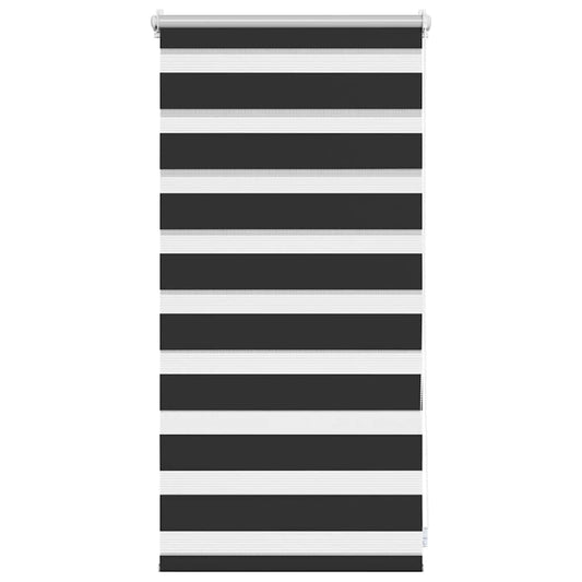 vidaXL Zebra blind 40.9x100 cm Fabric Width 36.7 cm black