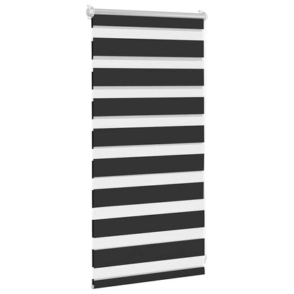 vidaXL Zebra blind 40.9x100 cm Fabric Width 36.7 cm black