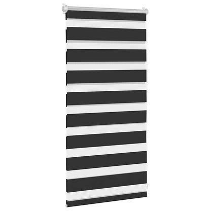 vidaXL Zebra blind 40,9x100 cm Fabric Width 36,7 cm black