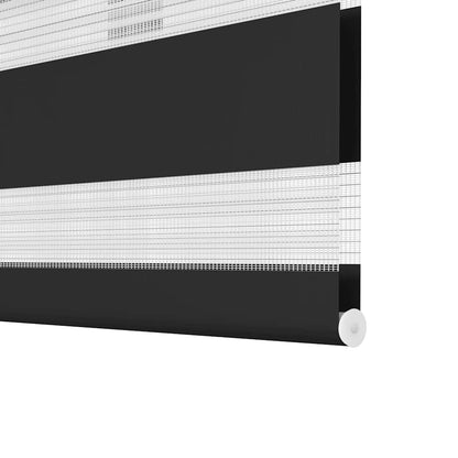 vidaXL Zebra blind 40,9x100 cm Fabric Width 36,7 cm black