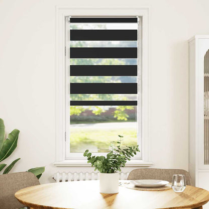vidaXL Zebra blind 40,9x100 cm Fabric Width 36,7 cm black