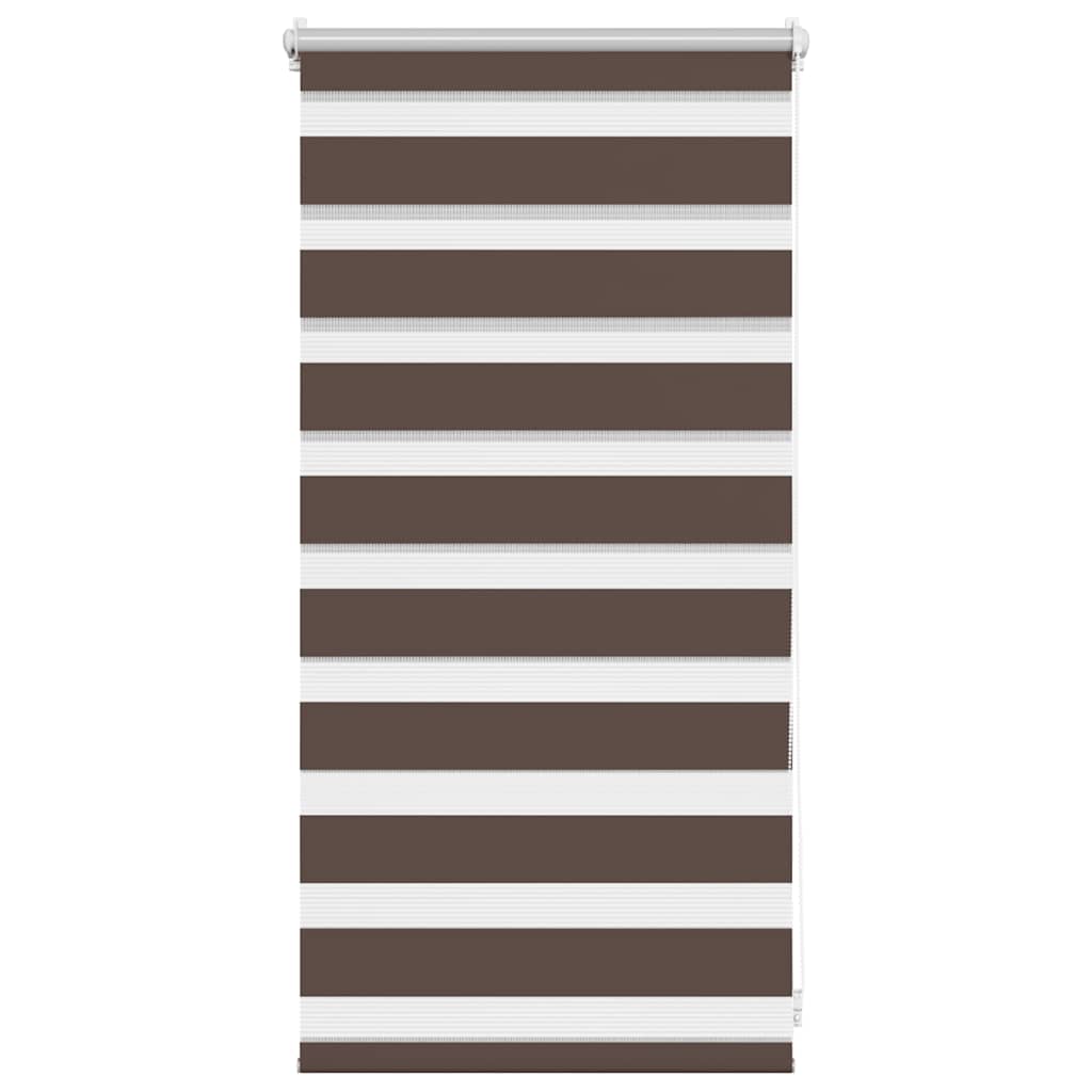 vidaXL Zebra blind 40,9x100 cm Fabric Width 36,7 cm coffee