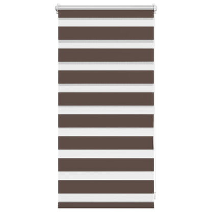 vidaXL Zebra blind 40,9x100 cm Fabric Width 36,7 cm coffee