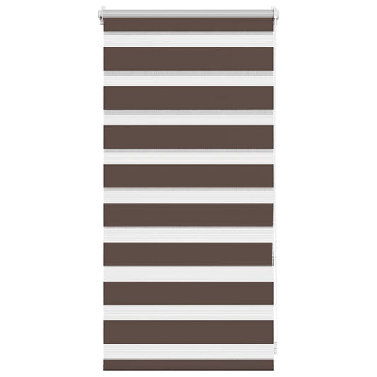vidaXL Zebra blind 40,9x100 cm Fabric Width 36,7 cm coffee