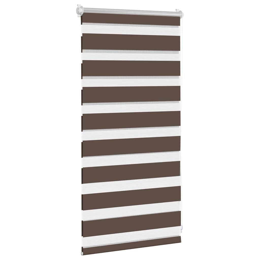 vidaXL Zebra blind 40,9x100 cm Fabric Width 36,7 cm coffee