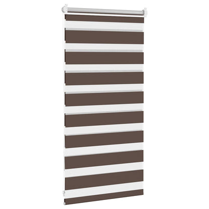 vidaXL Zebra blind 40,9x100 cm Fabric Width 36,7 cm coffee