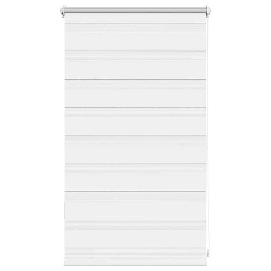 vidaXL Zebra blind 50,9x100 cm Fabric Width 46,7 cm white