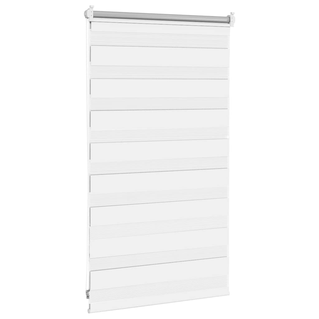 vidaXL Zebra blind 50.9x100 cm Fabric Width 46.7 cm white
