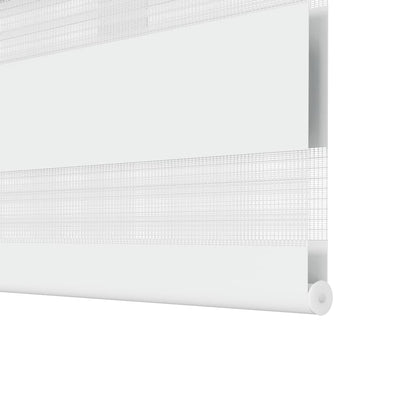 vidaXL Zebra blind 50,9x100 cm Fabric Width 46,7 cm white