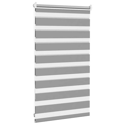 vidaXL Zebra blind 50.9x100 cm Fabric Width 46.7 cm grey