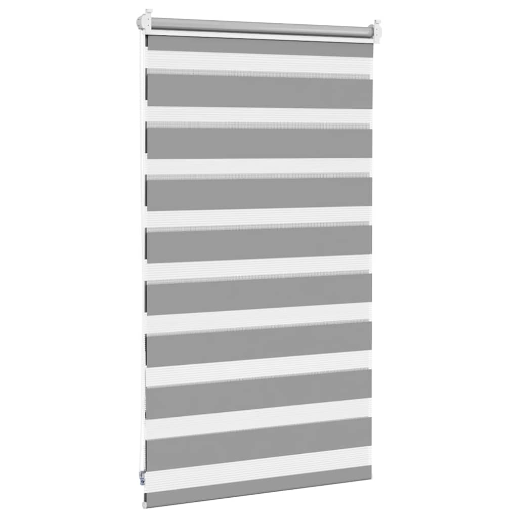 vidaXL Zebra blind 50,9x100 cm Fabric Width 46,7 cm grey