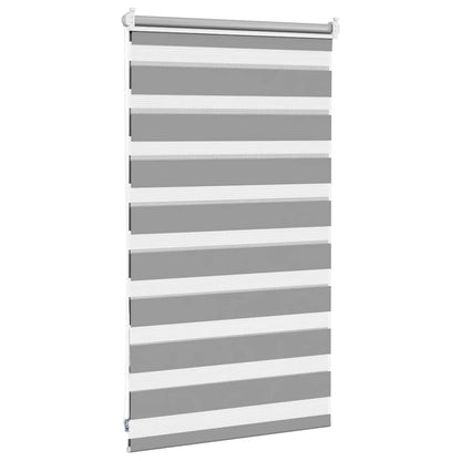 vidaXL Zebra blind 50,9x100 cm Fabric Width 46,7 cm grey