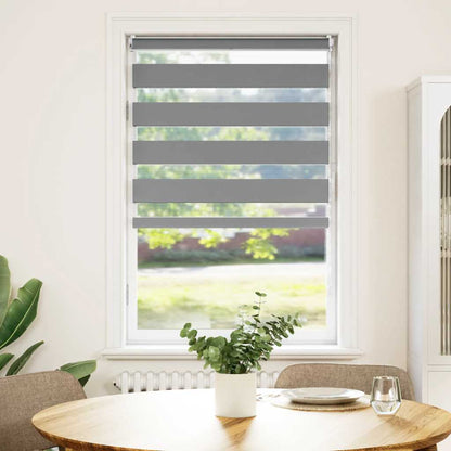 vidaXL Zebra blind 50,9x100 cm Fabric Width 46,7 cm grey
