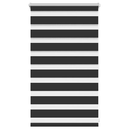 vidaXL Zebra blind 50.9x100 cm Fabric Width 46.7 cm black