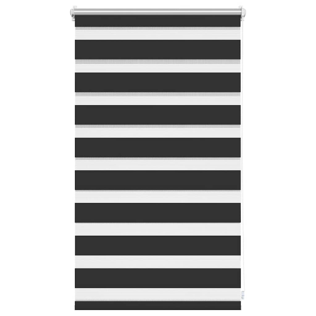 vidaXL Zebra blind 50,9x100 cm Fabric Width 46,7 cm black
