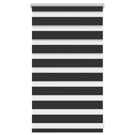vidaXL Zebra blind 50,9x100 cm Fabric Width 46,7 cm black