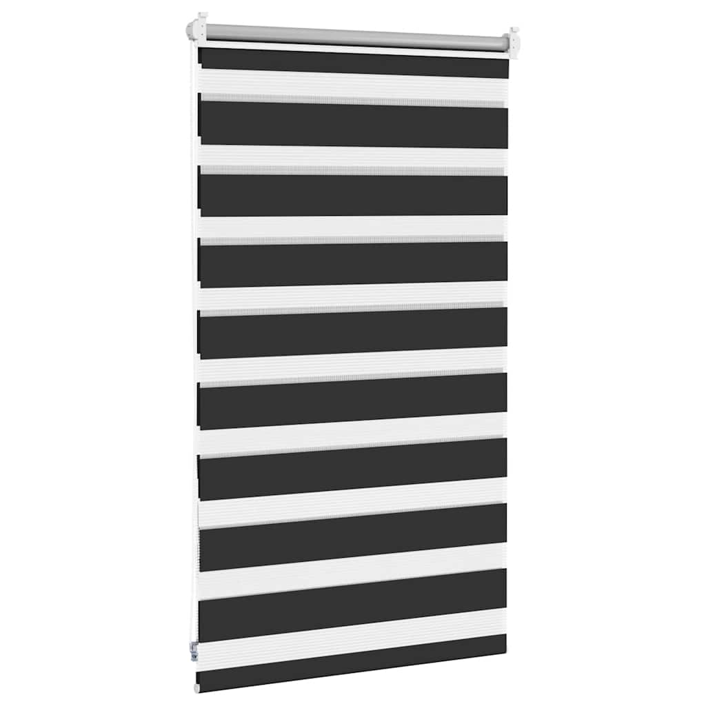 vidaXL Zebra blind 50,9x100 cm Fabric Width 46,7 cm black