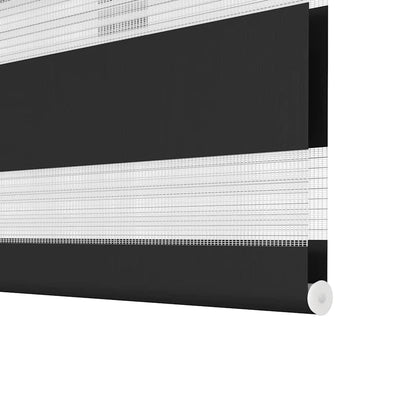 vidaXL Zebra blind 50,9x100 cm Fabric Width 46,7 cm black