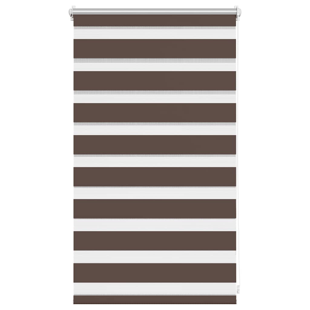 vidaXL Zebra blind 50.9x100 cm Fabric Width 46.7 cm coffee