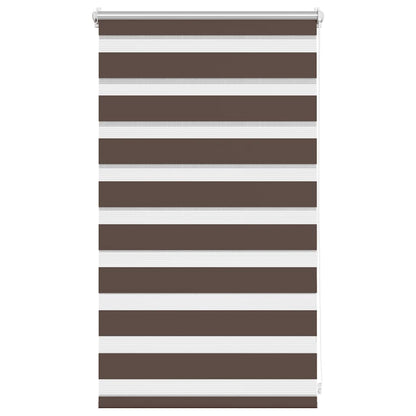 vidaXL Zebra blind 50.9x100 cm Fabric Width 46.7 cm coffee