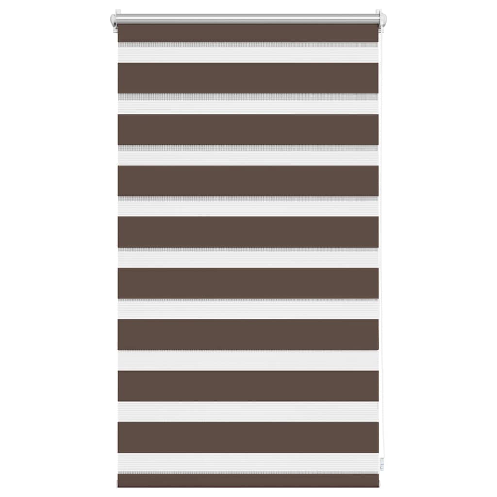 vidaXL Zebra blind 50,9x100 cm Fabric Width 46,7 cm coffee