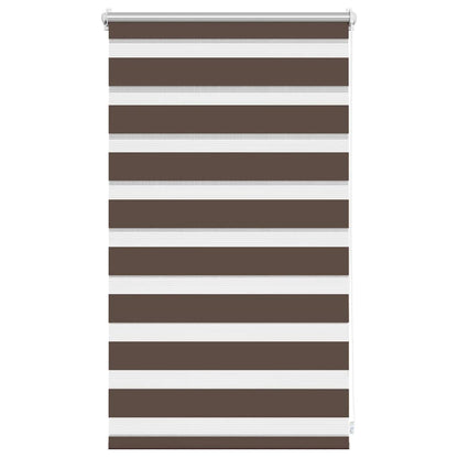 vidaXL Zebra blind 50,9x100 cm Fabric Width 46,7 cm coffee