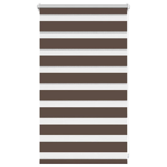 vidaXL Zebra blind 50,9x100 cm Fabric Width 46,7 cm coffee