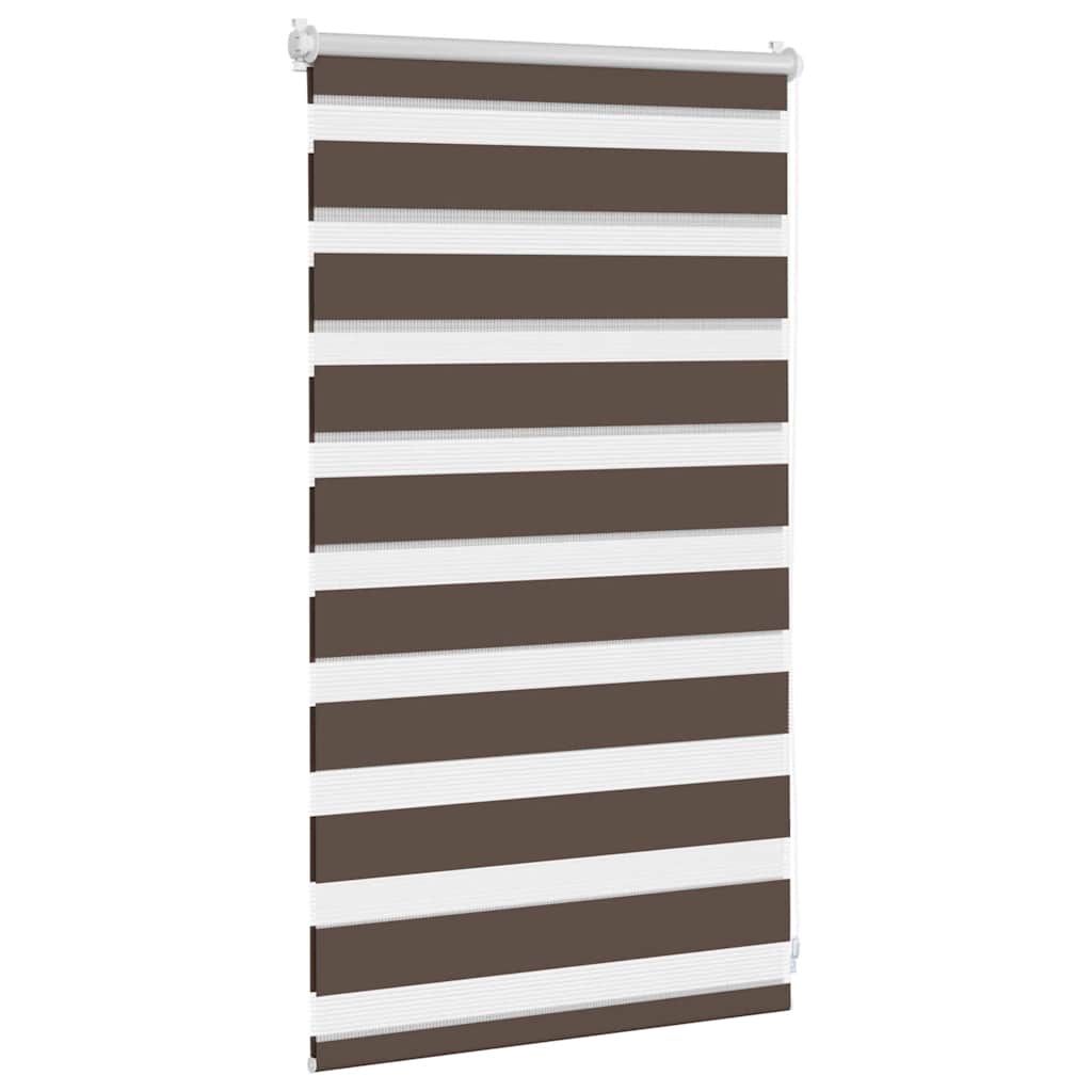 vidaXL Zebra blind 50,9x100 cm Fabric Width 46,7 cm coffee