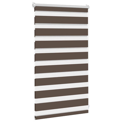 vidaXL Zebra blind 50,9x100 cm Fabric Width 46,7 cm coffee