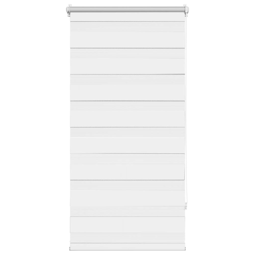 vidaXL Zebra blind 60.9x120 cm Fabric Width 56.7 cm white