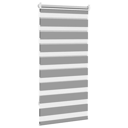 vidaXL Zebra blind 60,9x120 cm Fabric Width 56,7 cm grey