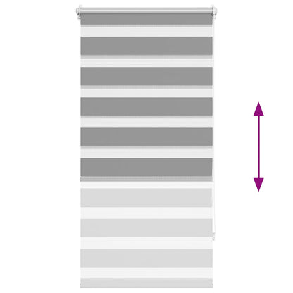 vidaXL Zebra blind 60,9x120 cm Fabric Width 56,7 cm grey