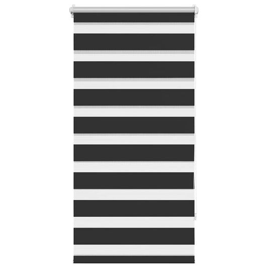 vidaXL Zebra blind 60,9x120 cm Fabric Width 56,7 cm black