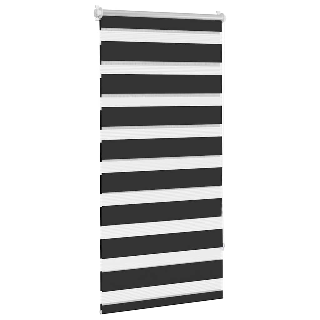 vidaXL Zebra blind 60,9x120 cm Fabric Width 56,7 cm black