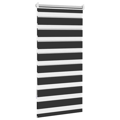 vidaXL Zebra blind 60,9x120 cm Fabric Width 56,7 cm black