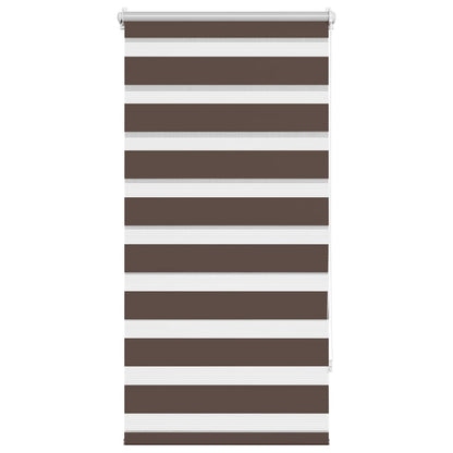 vidaXL Zebra blind 60,9x120 cm Fabric Width 56,7 cm coffee