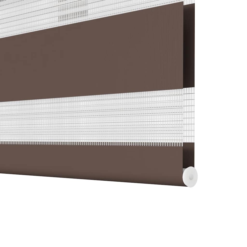 vidaXL Zebra blind 60,9x120 cm Fabric Width 56,7 cm coffee
