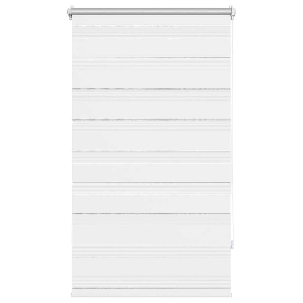 vidaXL Zebra blind 70,9x120 cm Fabric Width 66,7 cm white