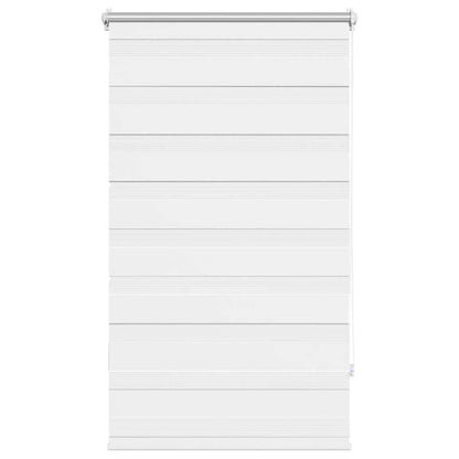 vidaXL Zebra blind 70,9x120 cm Fabric Width 66,7 cm white