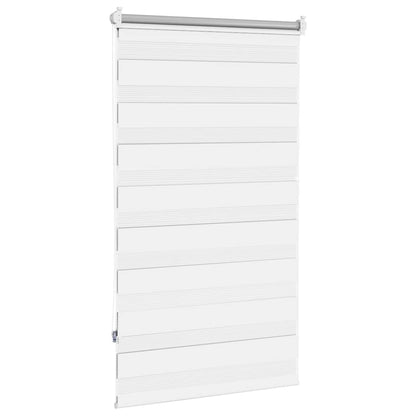 vidaXL Zebra blind 70.9x120 cm Fabric Width 66.7 cm white