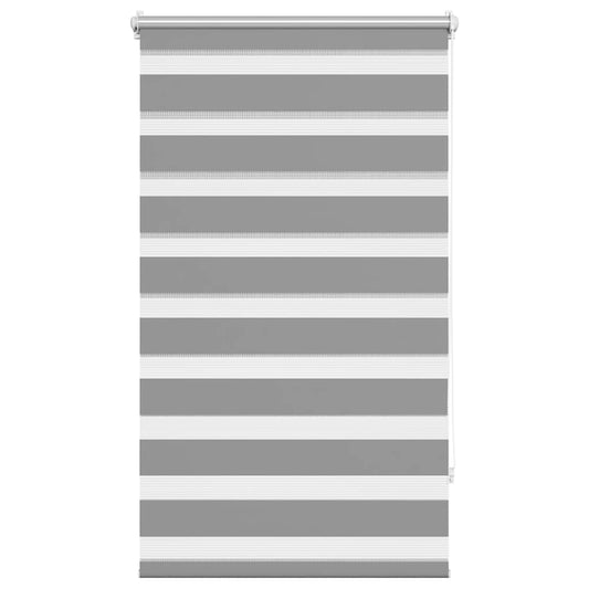 vidaXL Zebra blind 70,9x120 cm Fabric Width 66,7 cm grey
