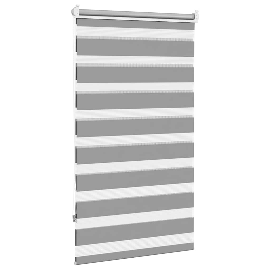 vidaXL Zebra blind 70,9x120 cm Fabric Width 66,7 cm grey
