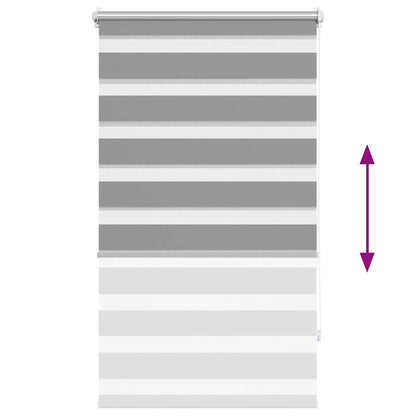 vidaXL Zebra blind 70.9x120 cm Fabric Width 66.7 cm grey