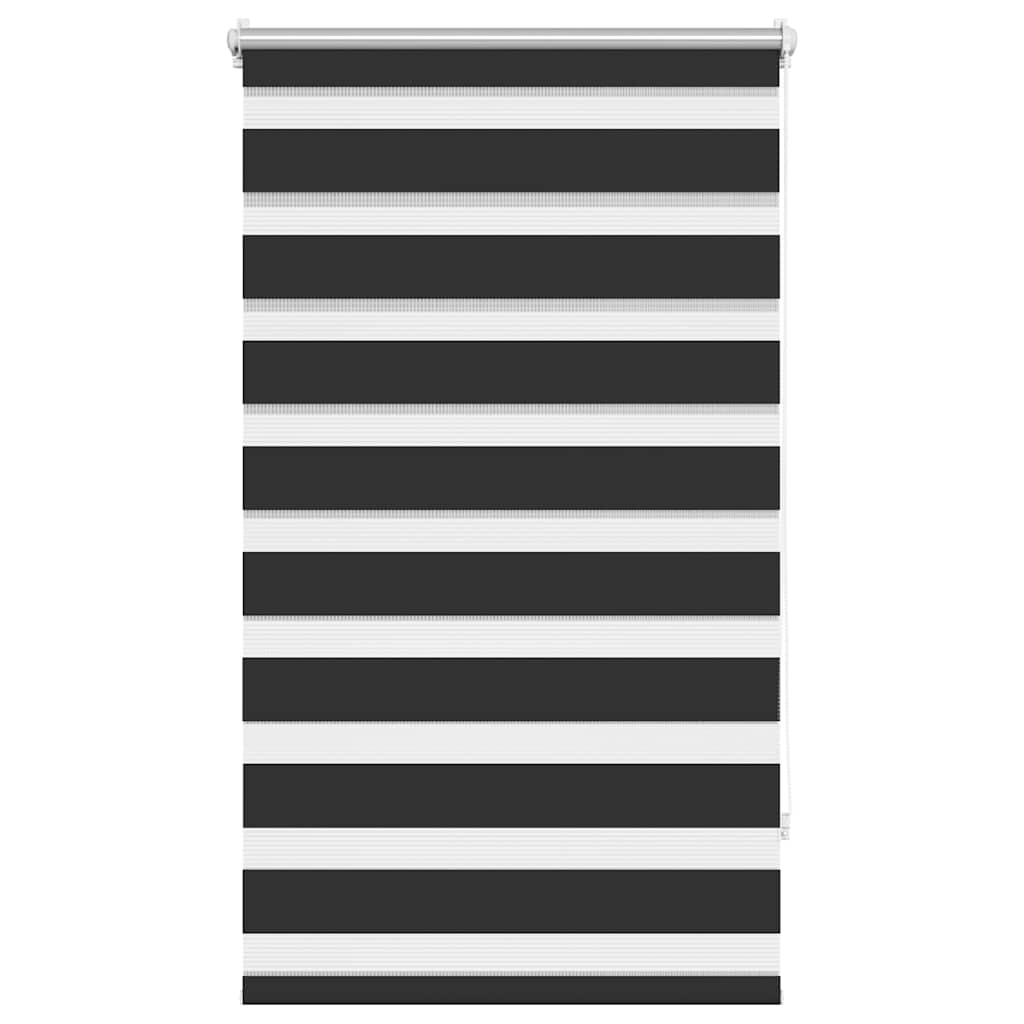 vidaXL Zebra blind 70,9x120 cm Fabric Width 66,7 cm black