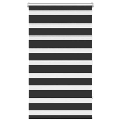 vidaXL Zebra blind 70,9x120 cm Fabric Width 66,7 cm black