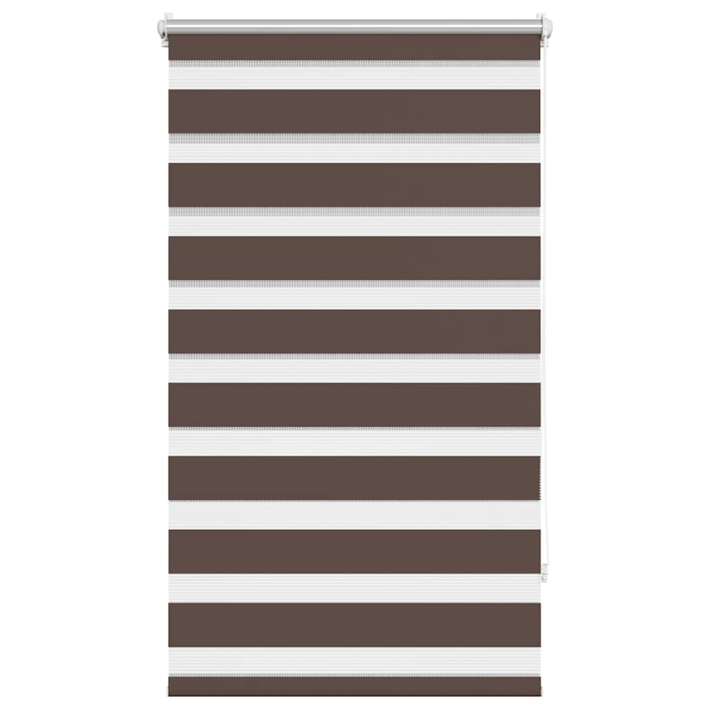 vidaXL Zebra blind 70,9x120 cm Fabric Width 66,7 cm coffee