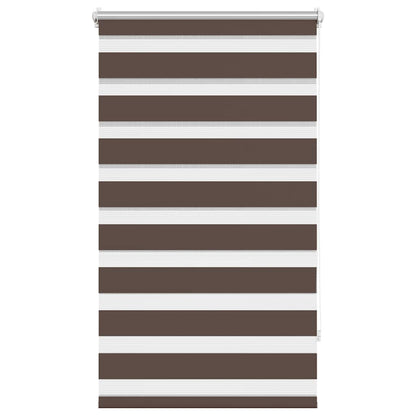 vidaXL Zebra blind 70,9x120 cm Fabric Width 66,7 cm coffee
